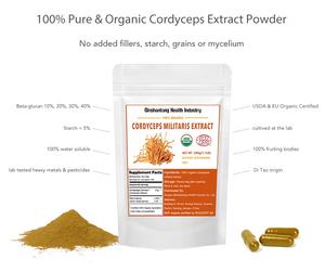 Capsules d'extrait de plante de champignon de Cordyceps Sinensis, Capsules d'extrait de poudre de Cordyceps Militaris de marque privée - Product Image 4