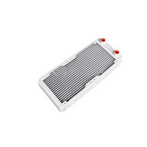 Radiateur de refroidissement liquide pour ordinateur, blanc, fileté 240-18, 18 caloducs, échangeur de chaleur à eau pour moto électrique - Product Image 1