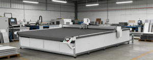 Machine de découpe CNC à couteau vibrant entièrement automatique, 11KW, faible taux de défaillance, taille de coupe 3,2m*4m, motif rayé zèbre pour rouleau - Product Image 1