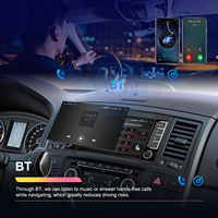 Autoradio Android Podofo 7'' avec CarPlay/Android Auto sans fil, GPS, WIFI, FM, RDS pour Volkswagen/Touareg/Transporter Ts Multivan