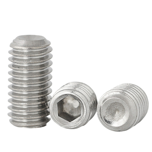 ANSI/<span class=keywords><strong>ASME</strong></span> b18.3 inch 304 thép không gỉ <span class=keywords><strong>Hex</strong></span> ổ cắm cup điểm đặt vít, UNC/UNF không đầu Grub vít #0-#10 1/4 "-2" - Product Image 1