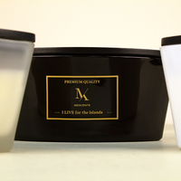 Mescente Home Geur Groothandel Luxe Verpakking Custom Zwart Aroma Geparfumeerde Kaarspotjes