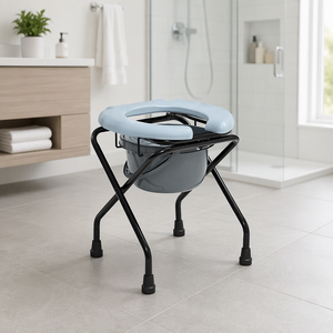 <span class=keywords><strong>Silla</strong></span> de Inodoro Portátil de Acero al Carbono <span class=keywords><strong>para</strong></span> Personas Mayores, Enfermas, Discapacitadas y Postradas en Cama, Diseño Moderno - Product Image 1