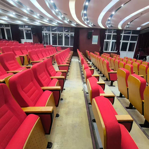 Sillas de Conferencia para <span class=keywords><strong>Muebles</strong></span> Comerciales, Silla Moderna de Tela Plegable para el Hogar, Oficina, Escuela, Auditorio, Iglesia, Acolchada - Product Image 4