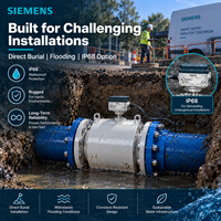 Débitmètre électromagnétique alimenté par batterie SIEMENS SITRANS FM MAG 8000 7ME681 100% original, IP68, débitmètre d'eau