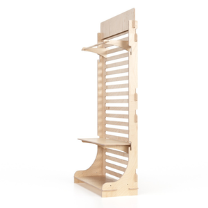 I migliori espositori in legno ad incastro con ripiani regolabili per Stand di Design personalizzato italiano per negozio di abbigliamento - Product Image 6