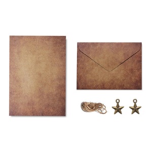 Nuovo Arrivo: Set di <span class=keywords><strong>Buste</strong></span> Vintage in <span class=keywords><strong>Carta</strong></span> Kraft con <span class=keywords><strong>Carta</strong></span> da Lettere <span class=keywords><strong>e</strong></span> Corde, Set di <span class=keywords><strong>Buste</strong></span> per Dichiarazioni d'Amore - Product Image 6