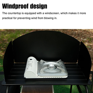 Outdoor Camping Mobile <b>Kitchen</b> Portable Outdoor Foldable Cooking Station Camping <b>Kitchen</b> <b>Table</b> WIth Storage - Product Image 5