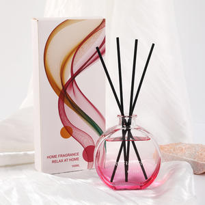 Difusor de caña natural ecológico personalizado con botella de vidrio transparente de aceite Juego de difusor de caña Regalo para la inauguración de la casa del Día de San Valentín - Product Image 5