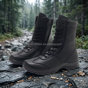 Bottes tactiques Elkland pour hommes en similicuir, montantes, respirantes, avec semelle extérieure en caoutchouc, pour toutes les saisons et activités de plein air - Product Image 3