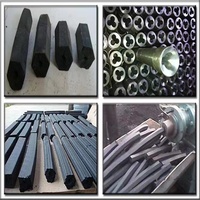 Machine de compression de briquettes à extrudeuse à vis pour poudre de charbon de bois, à partir de coques de riz, olives, noyaux de palmier, bois de bambou et bagasse de canne à sucre