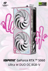 การ์ดจอเกมสีสันสดใส iGame GeForce RTX 5060 W ultra OC 8GB RTX5060 GPU 8G การ์ดจอคอมพิวเตอร์ตั้งโต๊ะ - Product Image 4