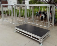 Plateforme de scène modulaire en aluminium durable avec une capacité de charge de 1000 kg et une installation rapide pour les mariages, les concerts, les événements et les spectacles