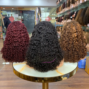 Luxury Curl Wigs Different Colors 14 Inches 5x5 Closure Wigs Super Double Drawn Natural Volume Fluffy Daily Wear - Product Image 5