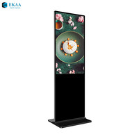 Affichage numérique LCD tactile sur pied EKAA 32 pouces pour intérieur/extérieur, signalisation publicitaire, orientation, magasins de détail, centres commerciaux