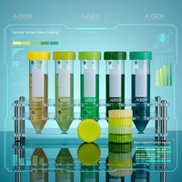 Tube de centrifugation stérile de 50 ml, design citron, emballage en sachet, tube de centrifugation jetable pour la recherche biologique
