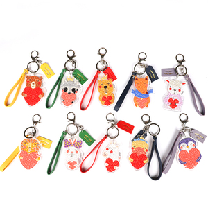 Customized PVC Plastic Keychain Cartoon Style with UV Printing Made of Zinc Alloy-Acrylic Custom Keychain