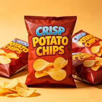 Sachet Doypack à Fermeture Zip Refermable Personnalisé en Feuille Alimentaire Haute Barrière Anti-Oxygène pour Chips et Snacks