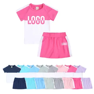 幼児の女の子の服夏2022キッズTシャツとショーツセットトラックスーツコットンベビースカート服セット幼児