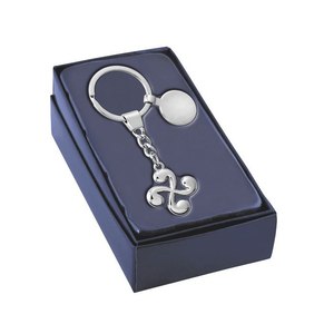 Llavero Estilo Vintage con Soporte para Monedas, de Metal y Cuero, con Logotipo Personalizado Grabado con Láser, de Aleación de Zinc, a la Moda - Product Image 2