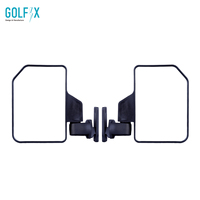 Espejo Retrovisor Lateral Angular para Carro de Golf con Luz LED Integrada, Cumple con la Normativa DOT (Par)