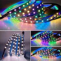 Bande LED adressable RGBW SK6812 5050 DC 5V, 60 LED, étanche IP67 pour événements festifs