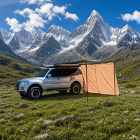 Tente latérale de voiture camouflage haut de gamme à triple couche en aluminium, ouverture automatique, >3000mm, imperméable et résistante à la pluie