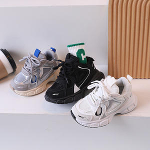 2025 Primavera Nuevo estilo <span class=keywords><strong>Zapatos</strong></span> deportivos para niñas y niños Zapatillas transpirables de moda para niños con cierre de velcro - Product Image 1