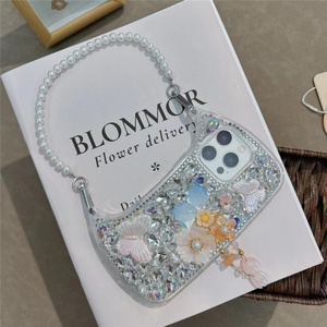 เคสโทรศัพท์ประดับเพชรทำมือสำหรับ Iphone16 15 14 13เคสสร้อยข้อมือแฟชั่น - Product Image 5