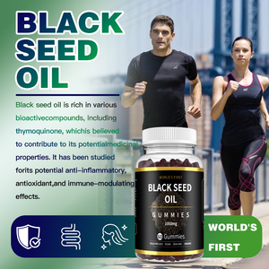 World's First <b>Black</b> <b>Seed</b> Oil <b>Gummies</b> 1050mg-Pressed Organic Non-GMO Vegan Adult Supplement for Immune Support Thymoquinone 60 - Product Image 3