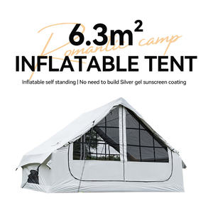 <span class=keywords><strong>Tente</strong></span> gonflable entièrement automatique de 6,3 mètres carrés, <span class=keywords><strong>tente</strong></span> d'air en tissu Oxford pour le camping à domicile, commande minimum - Product Image 4