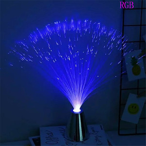 Intermitente estrella flor cielo Festival atmósfera lámpara de noche de Día de San Valentín LED RGB un "estallido" Fuegos artificiales de fibra óptica látigo Luz - Product Image 3