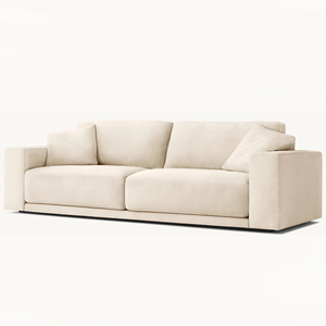 Muebles de Interior de gama alta, diseño moderno, sala de estar, tela blanca, sofás de 2 plazas a la venta - Product Image 2