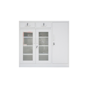 Armoire de rangement métallique moderne verrouillable et réglable à 2 tiroirs pour usage commercial, bureau à domicile, salon, école - Product Image 4