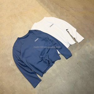 Clothing Custom Men Weight Thermal Long Sleeve T-<b>Shirts</b> 100% Cotton Tee Crew Neck Loose Cuff Casual <b>Waffle</b> Knit Long Sleeve - Product Image 2