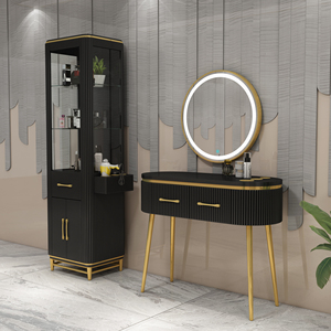 Salon de coiffure présentoir à <span class=keywords><strong>tambour</strong></span> moderne meubles de salon armoires de salon en verre vitrines multifonctionnelles - Product Image 5
