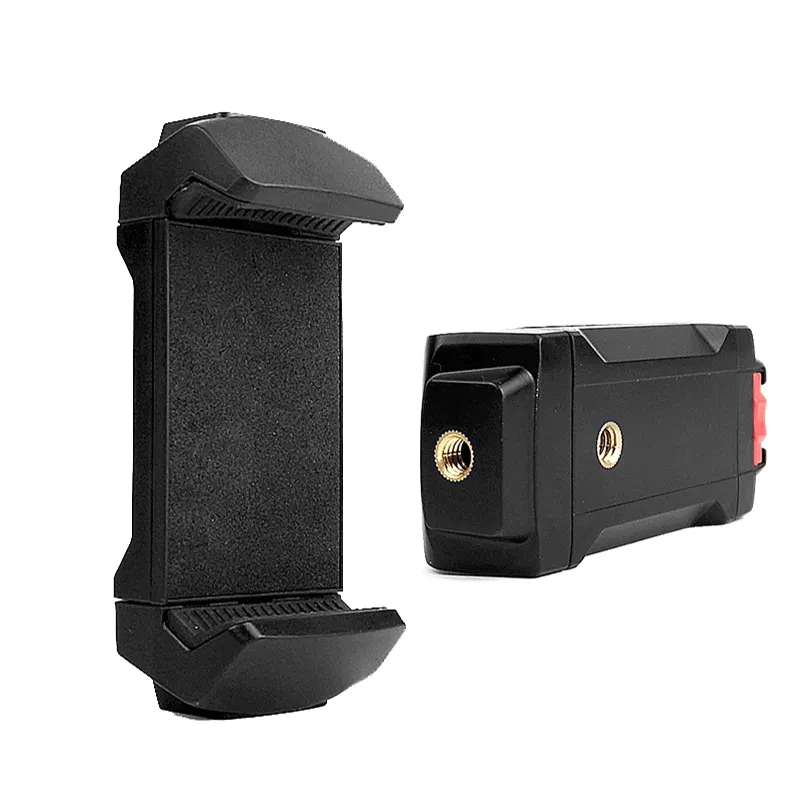 65-185mm Clip di sicurezza per cellulare retrattile con supporto per treppiede universale per Tablet con slitta calda morsetto a molla in plastica