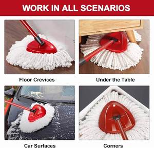 Mop Heads Replacement for Easy Wrin Spin System Microfiber Refills Easy Cleaning Mop Replace Head Cleaning Supplies - Product Image 5