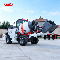 Pompe à ciment volumétrique Leiyu, moteur diesel auto-chargeant, camion malaxeur à béton mobile à haute efficacité, homologué CE