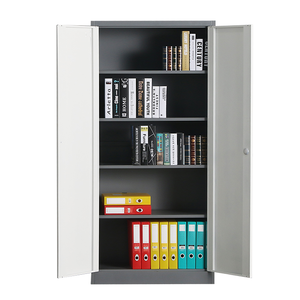 Armoires de classement mobiles modernes avec portes battantes, armoire de rangement de bureau sur roulettes, armoires à outils en acier, casier à dossiers métallique - Product Image 6