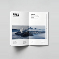 Impression personnalisée de brochures d'entreprise A5/A4, pliées à cheval, dépliants publicitaires, feuillets à une page, affiches tri-pliées