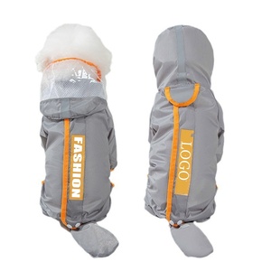 DELIA - Impermeable para Perros con Protección Total de EVA, Borde Ancho, Tiras Reflectantes y Detalles Dorados, Ajuste Universal para Golden Retrievers y <span class=keywords><strong>Border</strong></span> Collies - Product Image 1