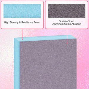 Chinesische Fabrik Flexible Schaumstoffpads Feine Kratzfreie Aluminiumoxid Rosa/Schwarze Schleifschwamm-Scheiben OEM Mittelstark für Elektronik - Product Image 5