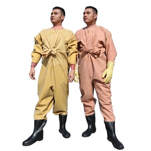 Water Pants Full Body Thickened Rubber Waterproof Suit With Boots For Fishing Wading Digging Lotus Roots Men's Outdoor Wear - Product Image 5
