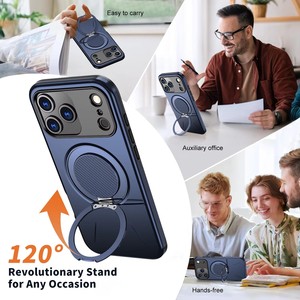 Ventes Flash 360 °   Étui de téléphone rotatif pour <span class=keywords><strong>iPhone</strong></span> 17 16 <span class=keywords><strong>Pro</strong></span> Max, étui magnétique anti-chute pour <span class=keywords><strong>iPhone</strong></span> 17 16 <span class=keywords><strong>Pro</strong></span> Max - Product Image 6