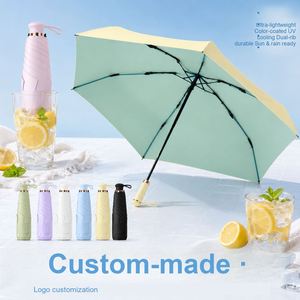 Parapluie de voyage pour femme avec protection UPF50, 258g, 92cm, 6 baleines, revêtement coloré, poignée rétractable et double armature, idéal pour la promotion de marque - Product Image 3