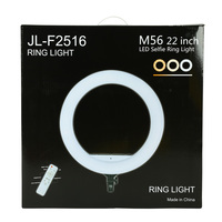 Lampu Cincin LED 22 inci High Bright, Lampu Selfie LED, Lampu Live Streaming dengan Remote dan Tas untuk Makeup, Video, Tiktok