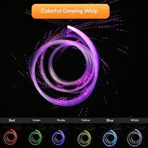 Barres lumineuses LED à fibres optiques pour discothèques, ambiance interactive, spectacles de danse, fouets lumineux dynamiques clignotants - Product Image 5