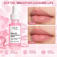 Sérum exfoliant pour les lèvres à 5% de PHA avec gluconolactone et ectoïne, soin des lèvres doux, hydratant et adoucissant, 15 mL