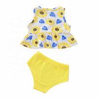 Adorable Bikini para Niñas Pequeñas, Traje de Baño Floral de Buena Calidad para Adolescentes, Bikini Ecológico de 2 Piezas para Bebés y Niñas